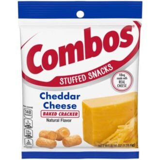 COMBOS Cheddar Cheese Cracker Baked Snacks Bag – 6.3 oz