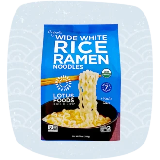 Organic Wide White Rice Ramen (4 Ramen Cakes)