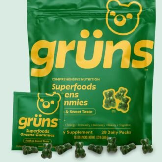 Grüns Superfood Gummies (28–30 day pack)